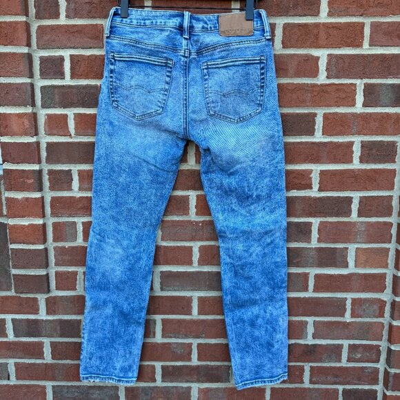 AEO Jeans Mens Size 28x30 Skinny Next Level AirFlex Distressed - Picture 3 of 13